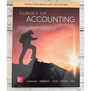 Survey Of Accounting 5th Edition Instructor’s Review Copy Paperback Book